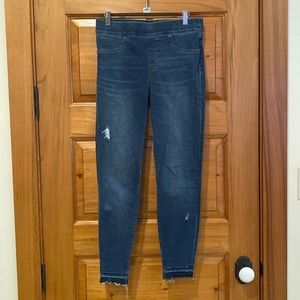 Spanx Distressed Ankle Skinny Jeans